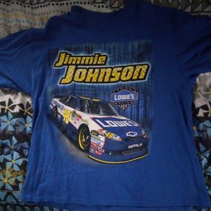 Mens NASCAR Jimmie Johnson 48 Lowes All Over Print T-Shirt size 2XL EUC